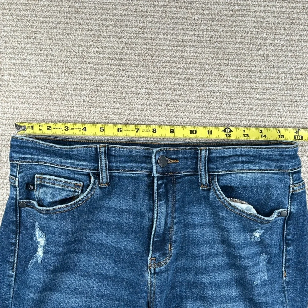 Judy Blue Boyfriend Slim Fit Jeans Womens 11/30-32 Distressed Boho Grunge Street